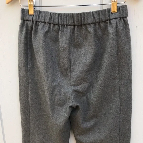 Theory Thorene Soft Wool Flannel Jogger Pants Straight Leg